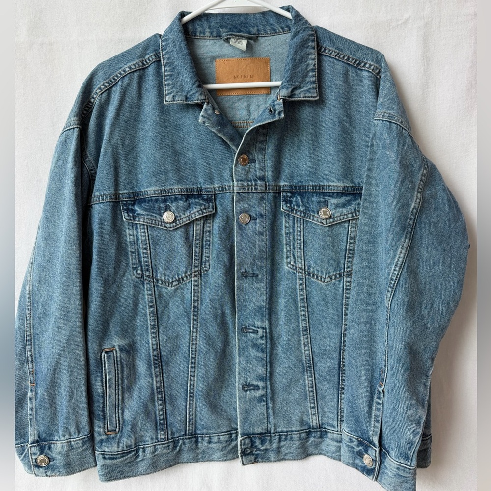 H&M &Denim Jean Jacket Oversize and Supersoft